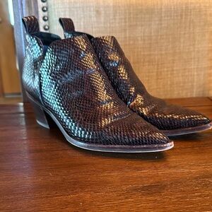 Dolce Vita Brown Leather Ankle Boots